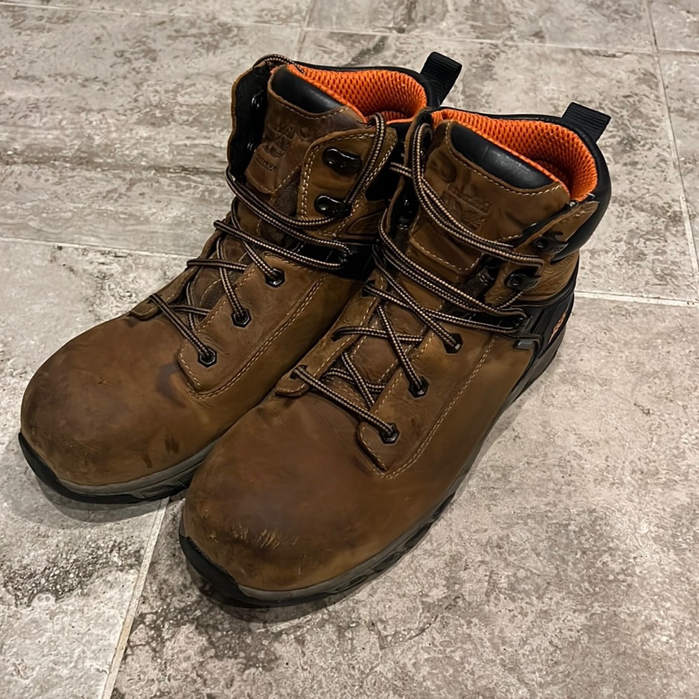 Timberland PRO A1RVS Steel toe boots.